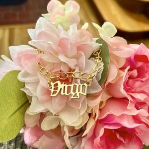 Gold Zodiac Virgo Toggle Charm Bracelet